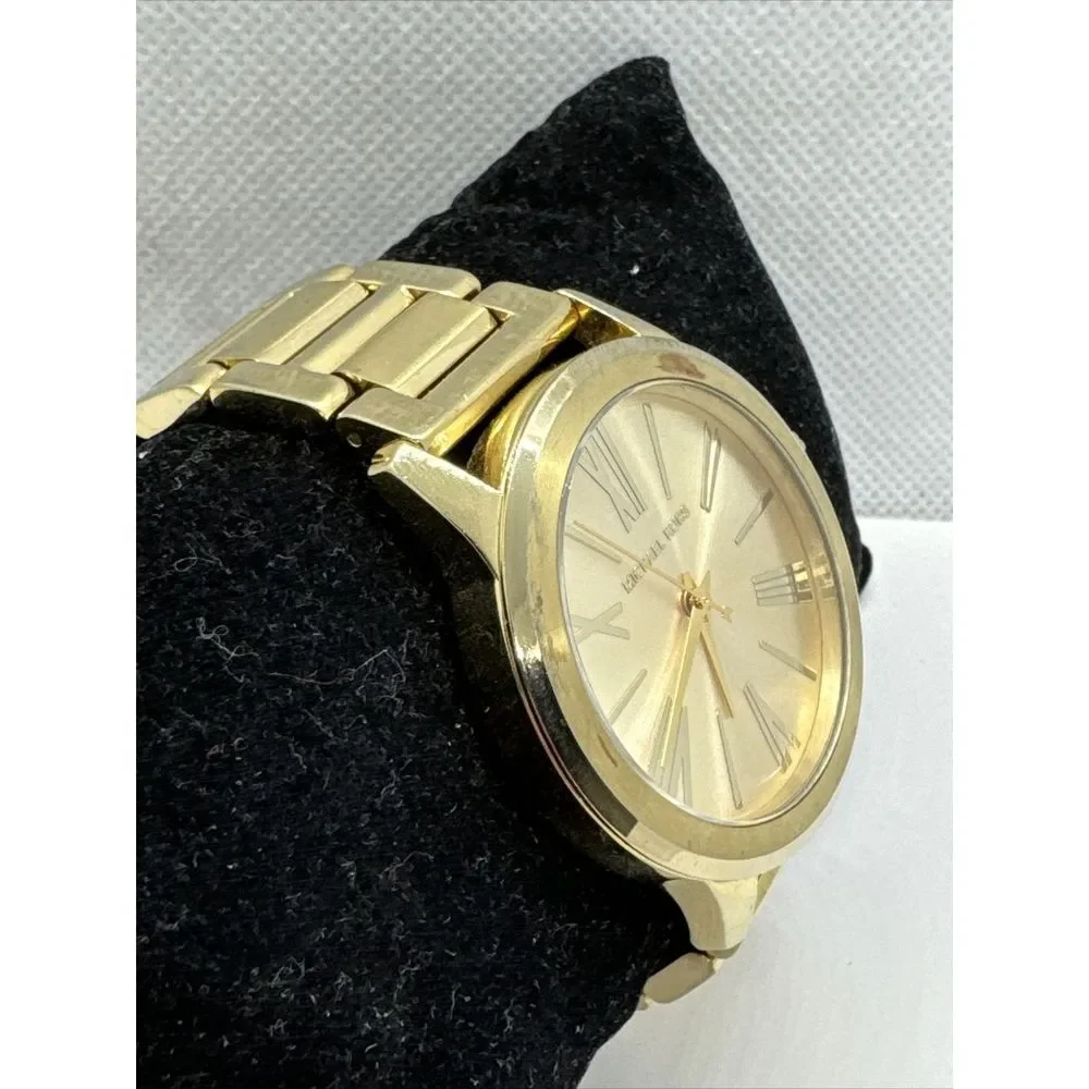 Michael Kors Hartman MK3490 Women Gold Stainless Steel Analog Dial Watch JNA799
